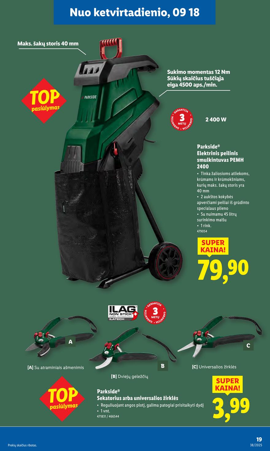 Lidl leidinys akcijos nuo 
  2025-09-15 iki 
  2025-09-21 | Leidinukas.lt puslapis 19