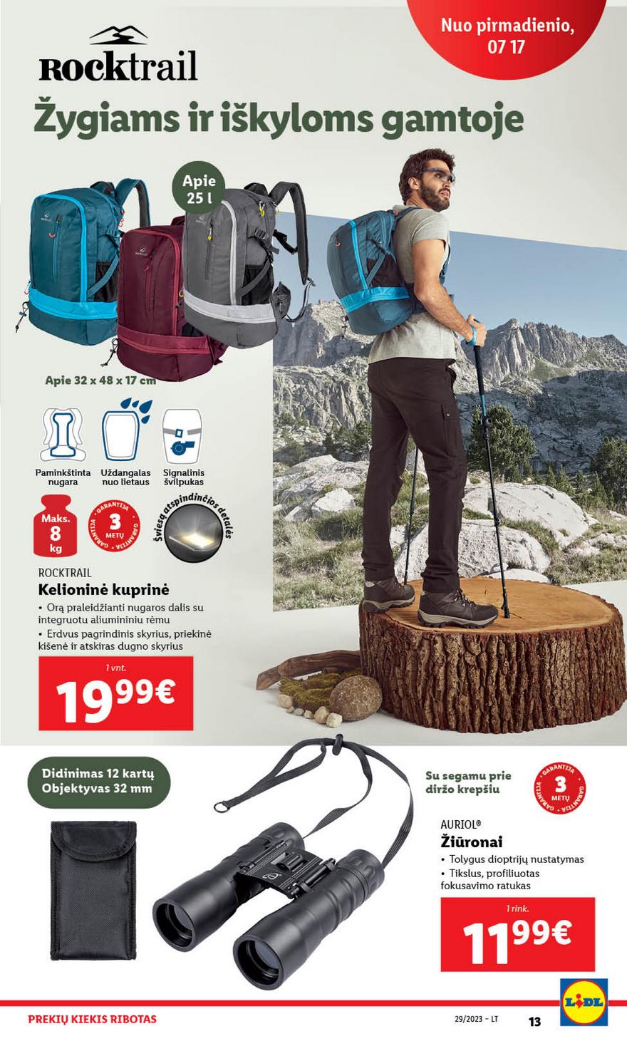 Lidl pasiūlymai akcijos nuo 
  2023-07-17 iki 
  2023-07-23 | Leidinukas.lt puslapis 13