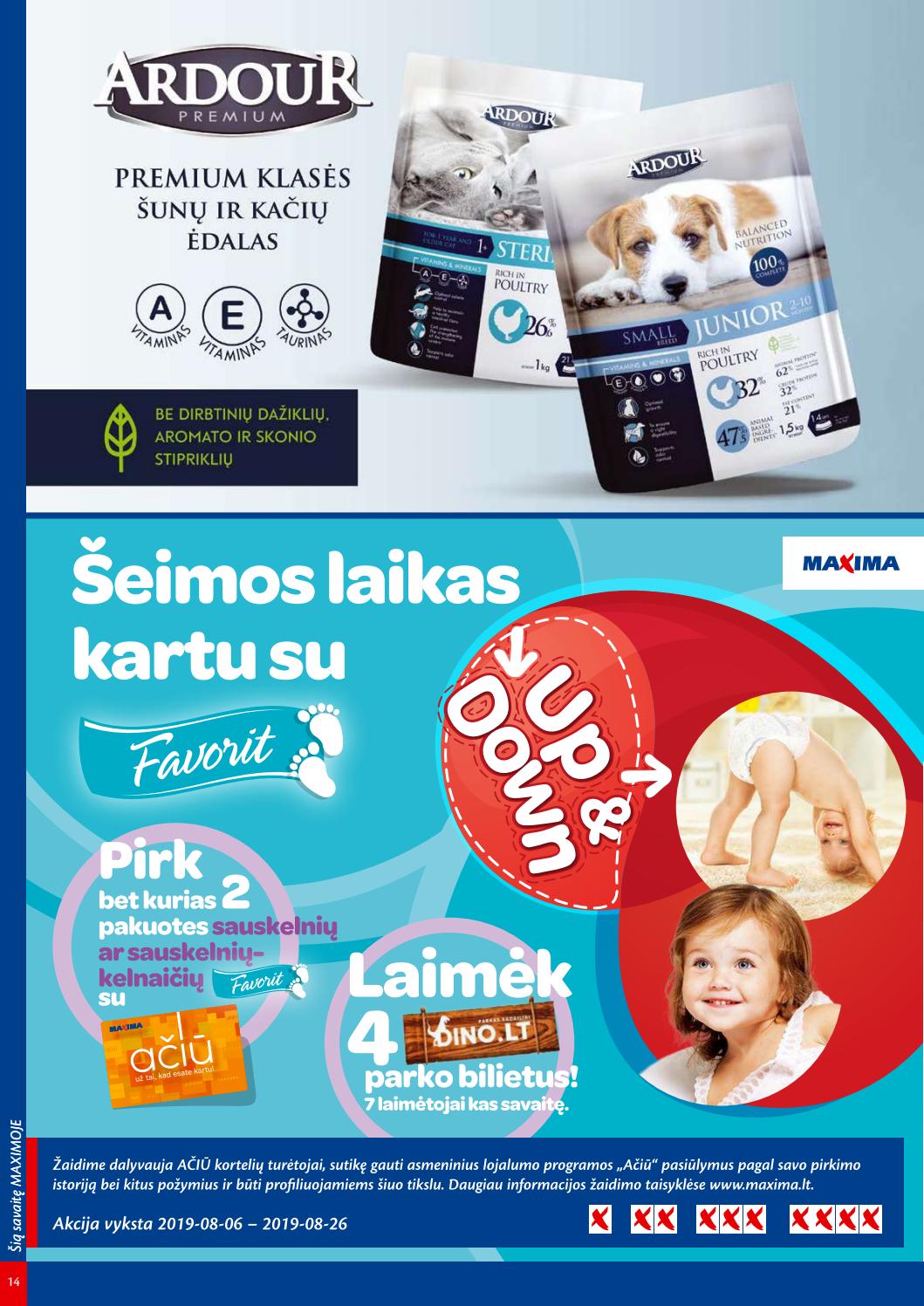 Maxima kaininis leidinys akcijos nuo 
  2019-08-20 iki 
  2019-08-26 | Leidinukas.lt puslapis 14
