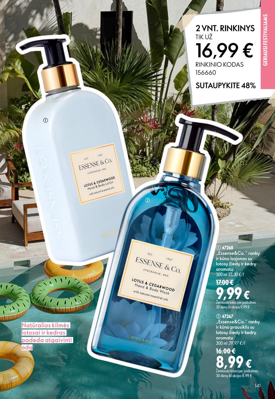 Oriflame katalogas akcijos nuo 
  2026-07-15 iki 
  2026-08-04 | Leidinukas.lt puslapis 141
