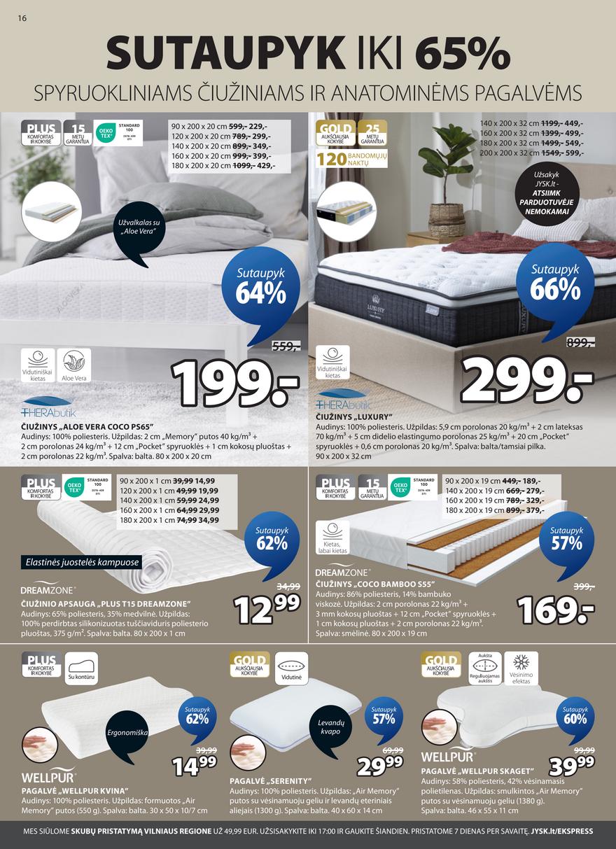 Jysk akcijų leidinys akcijos nuo 
  2026-03-17 iki 
  2026-03-30 | Leidinukas.lt puslapis 16