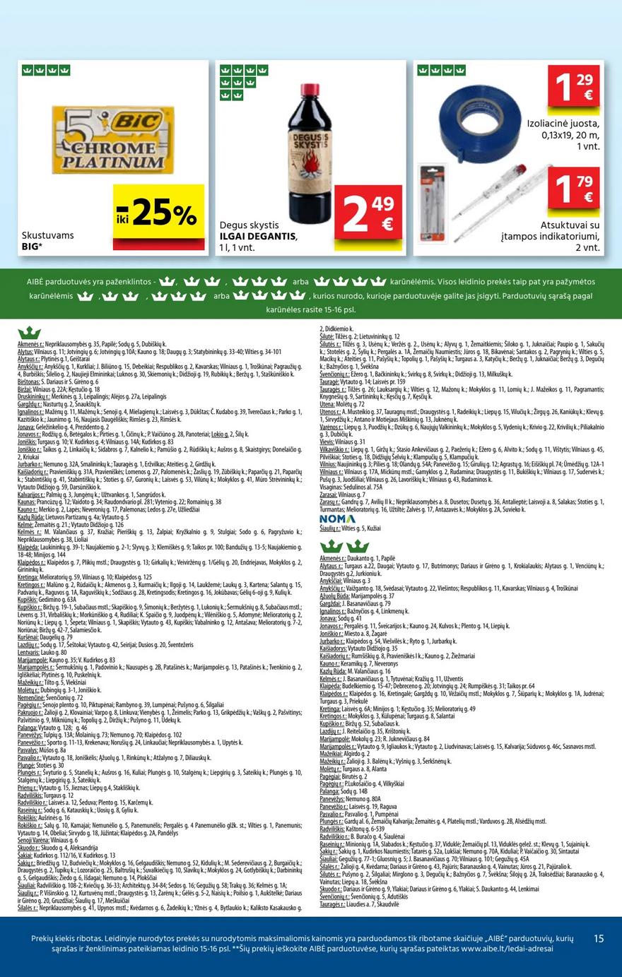 Aibė leidinys 26 akcijos nuo 
  2024-09-26 iki 
  2024-10-08 | Leidinukas.lt puslapis 15