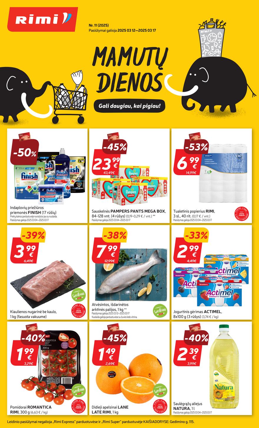 Rimi savaitinis leidinys 11 akcijos nuo 
  2025-03-12 iki 
  2025-03-17 | Leidinukas.lt puslapis 1