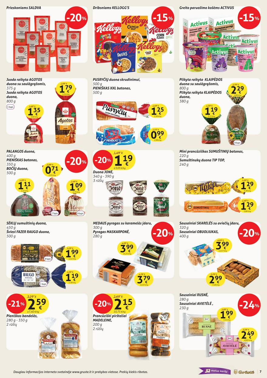 Grūstės leidinys 9 akcijos nuo 
  2025-03-21 iki 
  2025-03-31 | Leidinukas.lt puslapis 7