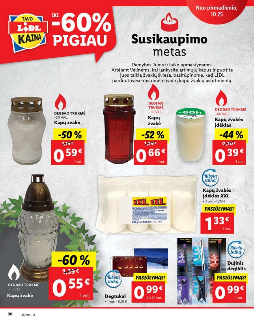 Lidl pasiūlymai akcijos nuo 
  2021-10-25 iki 
  2021-10-31 | Leidinukas.lt puslapis 36