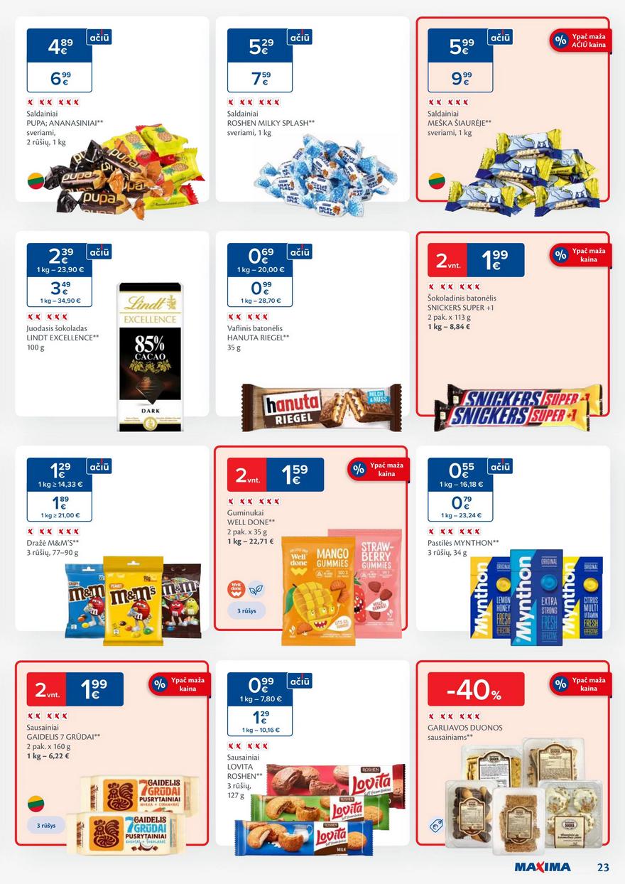 Maxima kaininis leidinys akcijos nuo 
  2024-01-09 iki 
  2024-01-15 | Leidinukas.lt puslapis 23