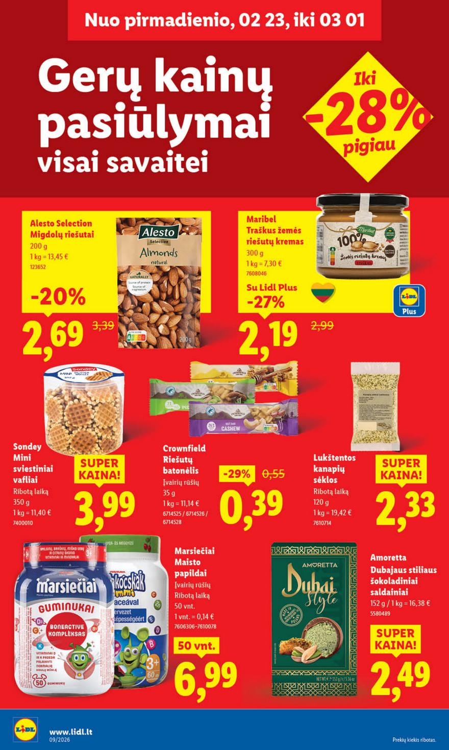 Lidl leidinys akcijos nuo 
  2026-02-23 iki 
  2026-03-01 | Leidinukas.lt puslapis 30