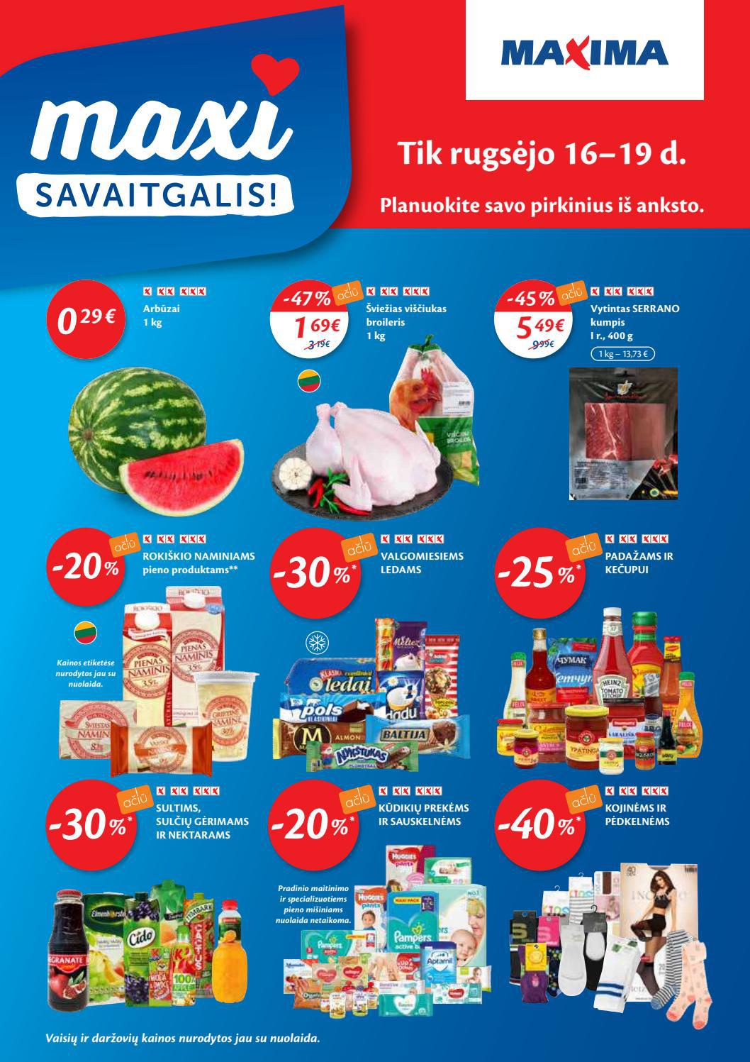 Maxima leidinys akcijos nuo 
  2021-09-14 iki 
  2021-09-20 | Leidinukas.lt puslapis 32