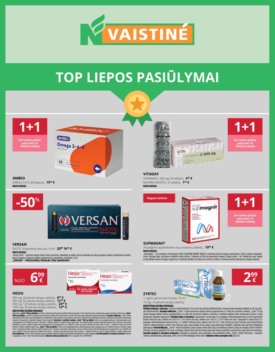 Norfos vaistinės leidinys akcijos nuo 
  2025-07-01 iki 
  2025-07-31 | Leidinukas.lt puslapis 1