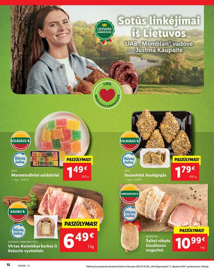 Lidl maisto prekių pasiūlymai akcijos nuo 
  2022-01-17 iki 
  2022-01-23 | Leidinukas.lt puslapis 12