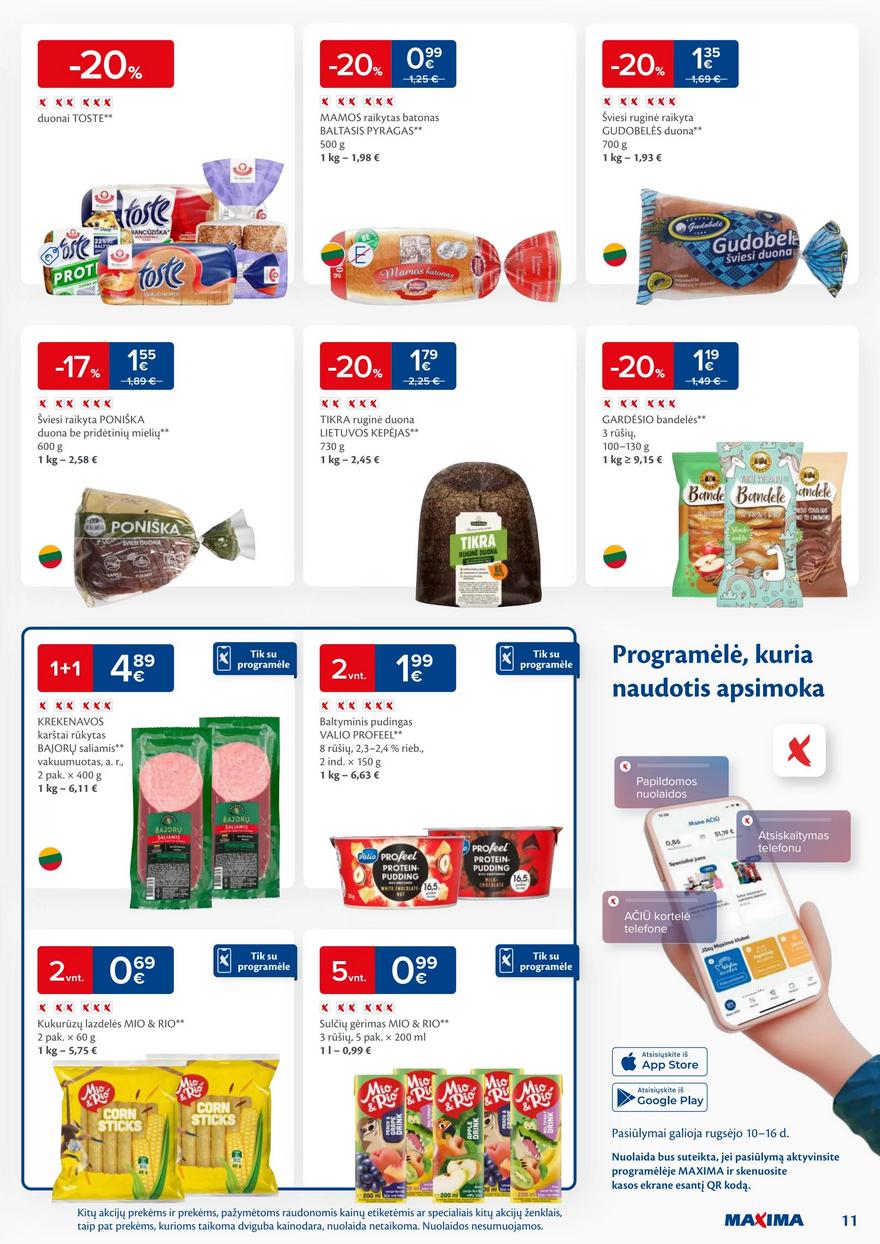 Maxima savaitinis leidinys 37 akcijos nuo
2024-09-10 iki
2024-09-16 | Leidinukas.lt puslapis 11