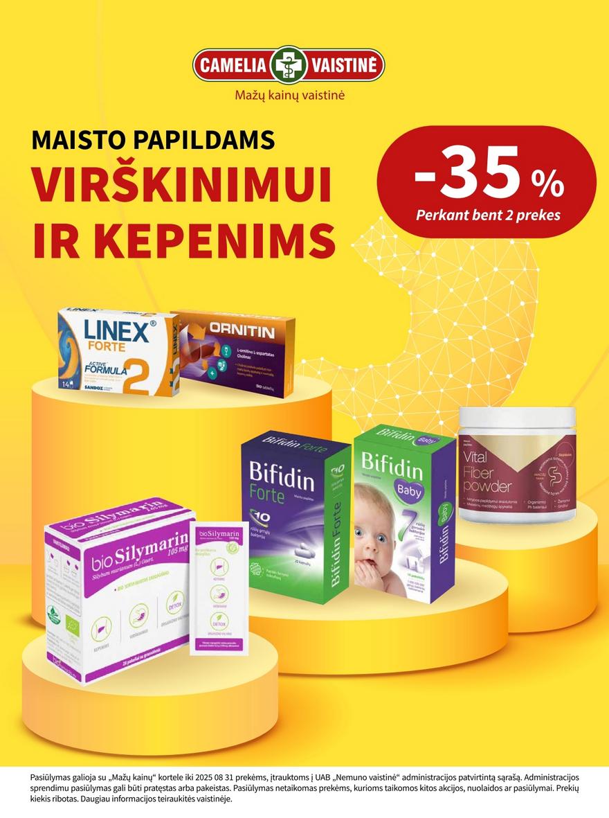 Camelia leidinys akcijos nuo 
  2025-08-01 iki 
  2025-08-31 | Leidinukas.lt puslapis 32