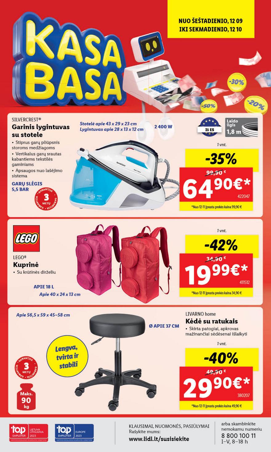 Lidl pasiūlymai akcijos nuo 
  2023-12-04 iki 
  2023-12-10 | Leidinukas.lt puslapis 58