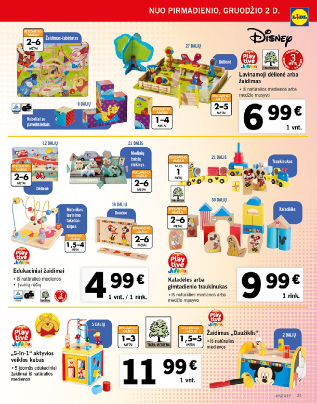 Lidl savaitinis leidinys akcijos nuo 
  2019-12-02 iki 
  2019-12-08 | Leidinukas.lt puslapis 31