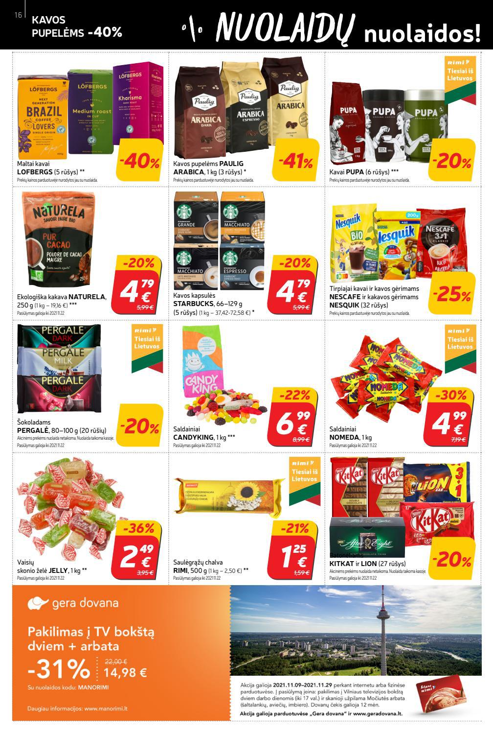 Rimi savaitinis leidinys akcijos nuo 
  2021-11-09 iki 
  2021-11-15 | Leidinukas.lt puslapis 16