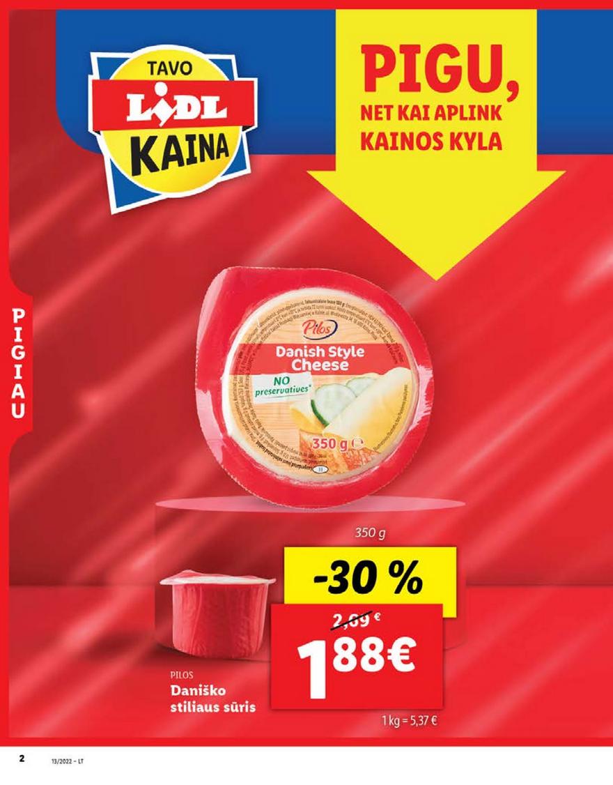 Lidl maisto prekių pasiūlymai akcijos nuo 
  2022-03-28 iki 
  2022-04-03 | Leidinukas.lt puslapis 2