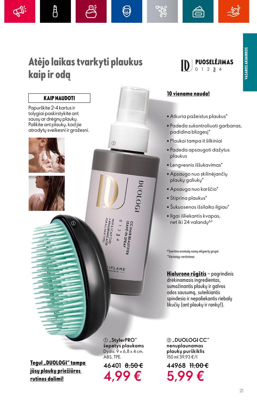 Oriflame katalogas akcijos nuo 
  2023-06-28 iki 
  2023-07-18 | Leidinukas.lt puslapis 21