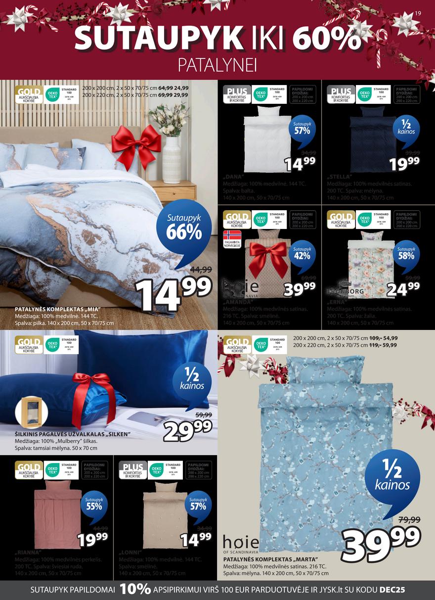 Jysk leidinys akcijos nuo 
  2025-12-02 iki 
  2025-12-15 | Leidinukas.lt puslapis 19