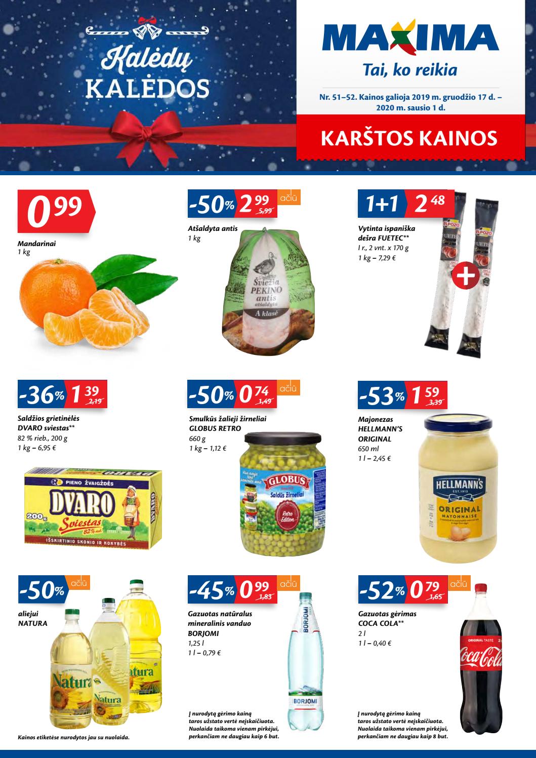Maxima kaininis leidinys akcijos nuo 
  2019-12-17 iki 
  2020-01-01 | Leidinukas.lt puslapis 1
