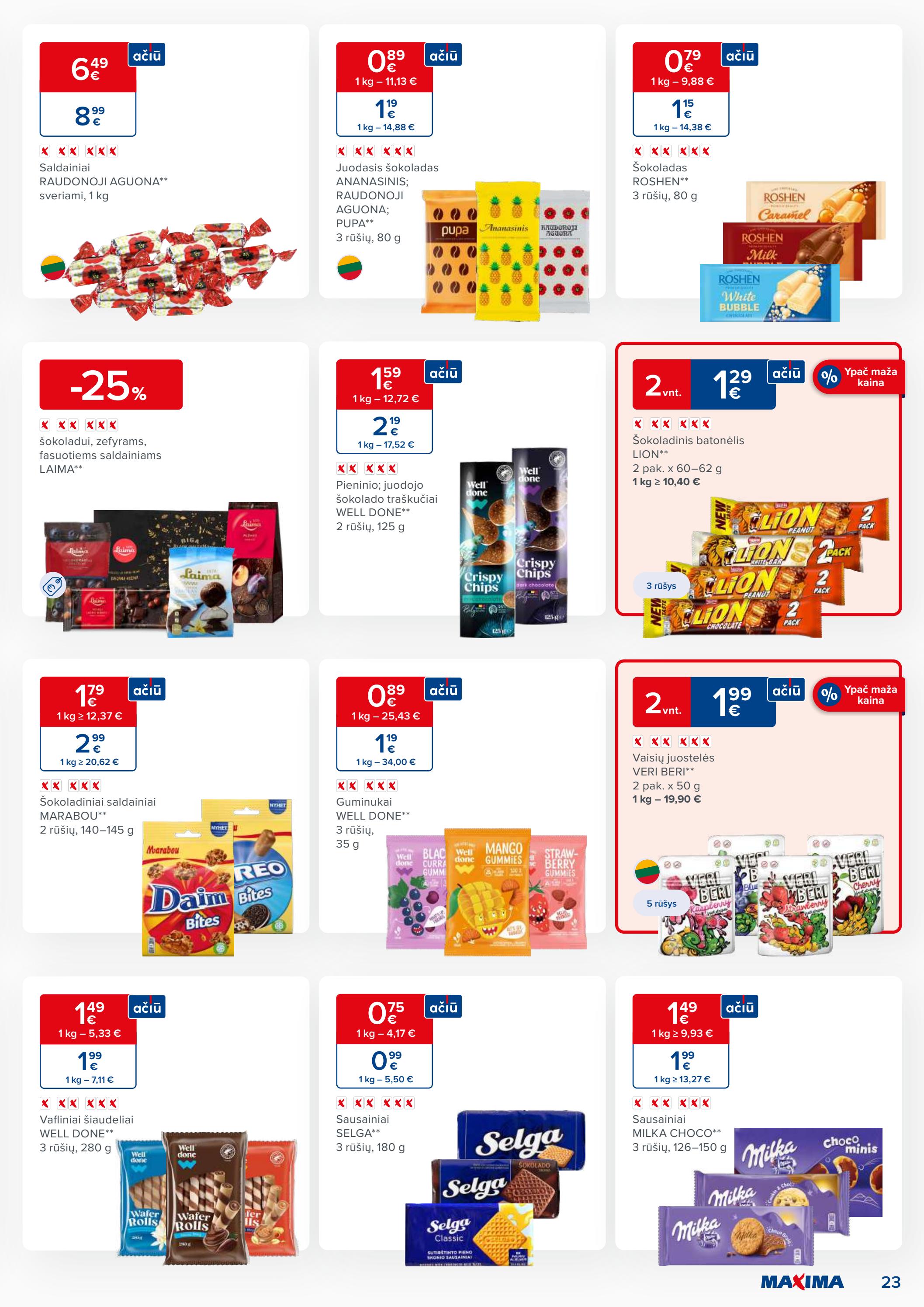 Maxima kaininis leidinys akcijos nuo 
  2023-06-27 iki 
  2023-07-03 | Leidinukas.lt puslapis 23