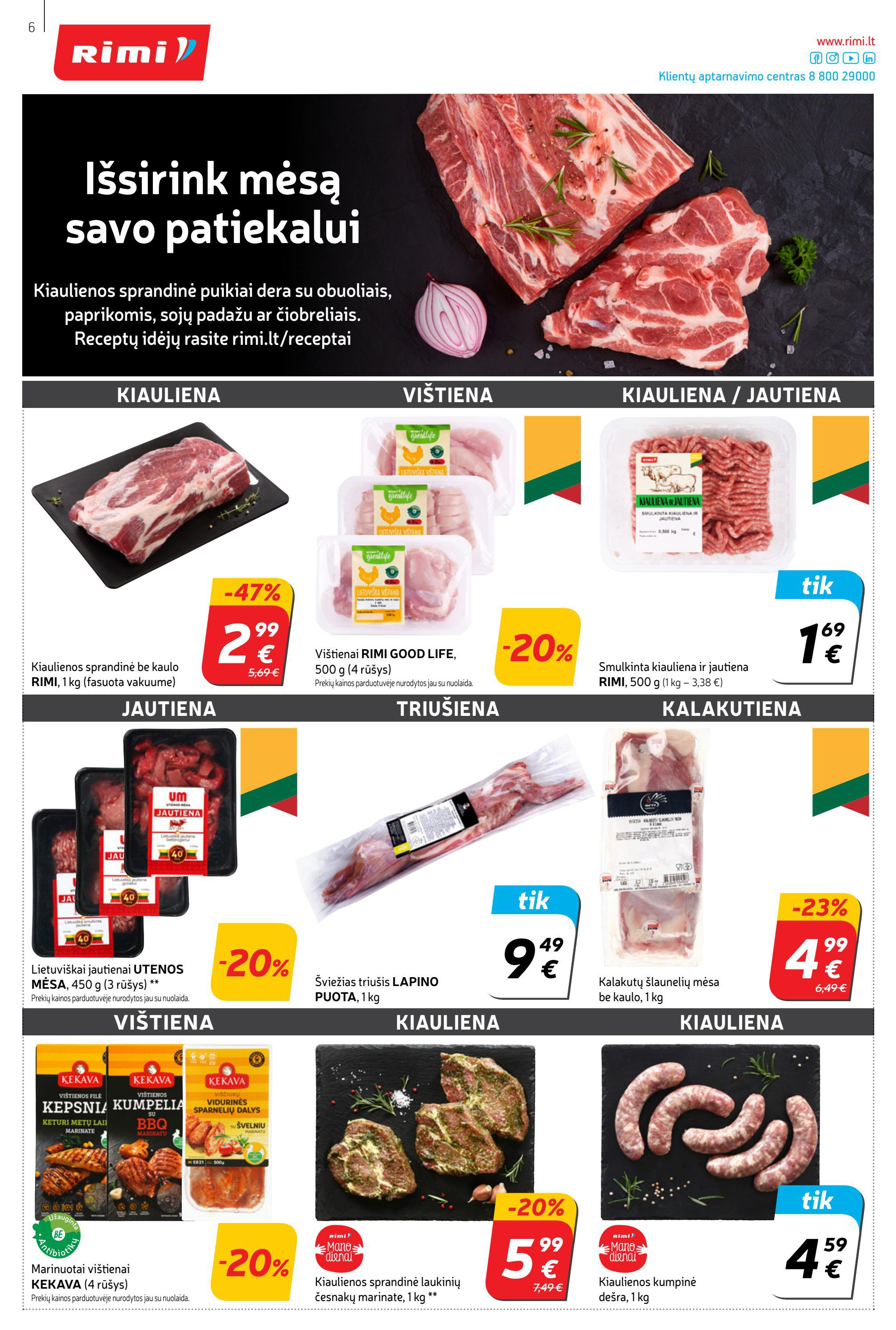 Rimi savaitinis leidinys akcijos nuo 
  2022-02-22 iki 
  2022-02-28 | Leidinukas.lt puslapis 6