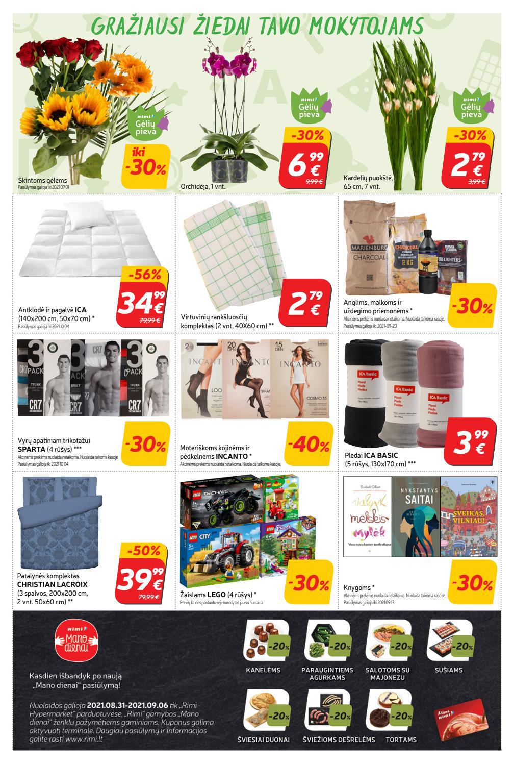 Rimi savaitinis leidinys akcijos nuo 
  2021-08-31 iki 
  2021-09-06 | Leidinukas.lt puslapis 23