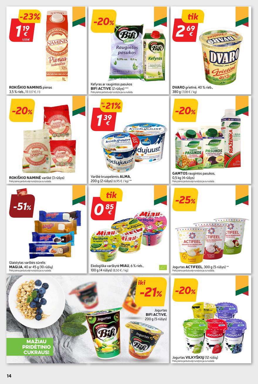 Rimi savaitinis leidinys akcijos nuo 
  2024-01-09 iki 
  2024-01-15 | Leidinukas.lt puslapis 14