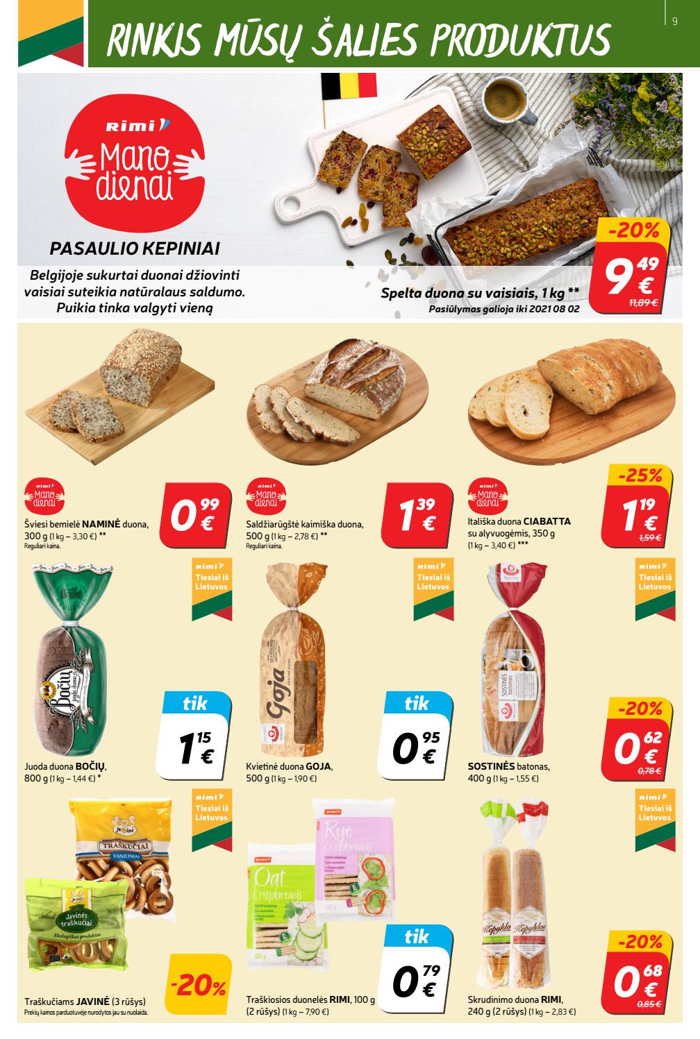 Rimi savaitinis leidinys akcijos nuo 
  2021-07-13 iki 
  2021-07-19 | Leidinukas.lt puslapis 9
