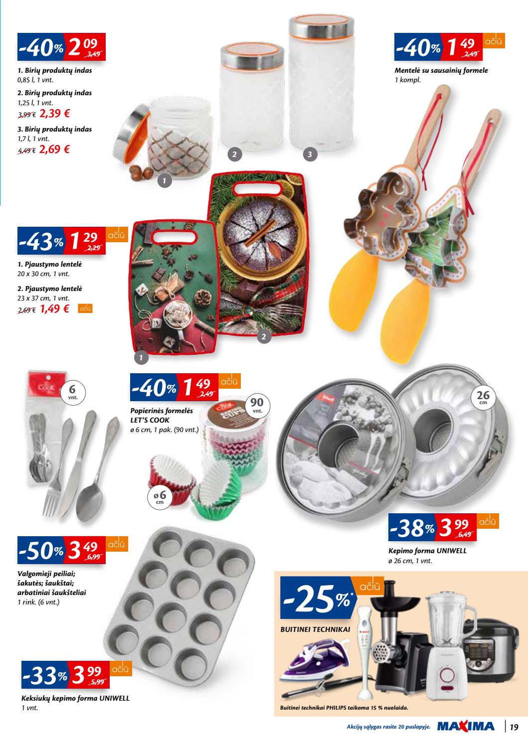Maxima kaininis leidinys akcijos nuo 
  2019-12-03 iki 
  2019-12-09 | Leidinukas.lt puslapis 19