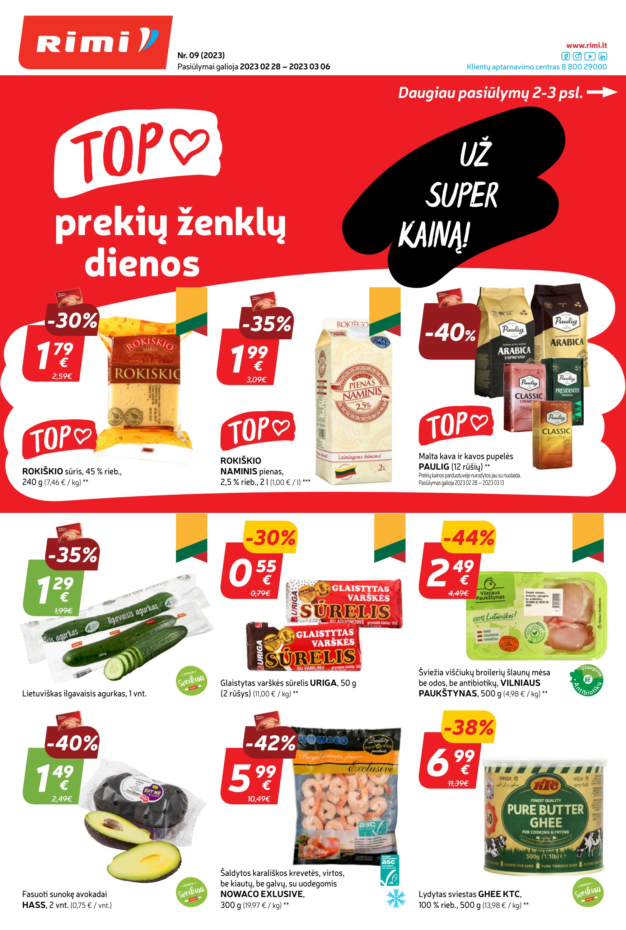 Rimi savaitinis leidinys akcijos nuo 
  2023-02-28 iki 
  2023-03-06 | Leidinukas.lt puslapis 1