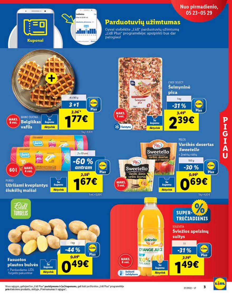 Lidl maisto prekių pasiūlymai akcijos nuo 
  2022-05-23 iki 
  2022-05-29 | Leidinukas.lt puslapis 3