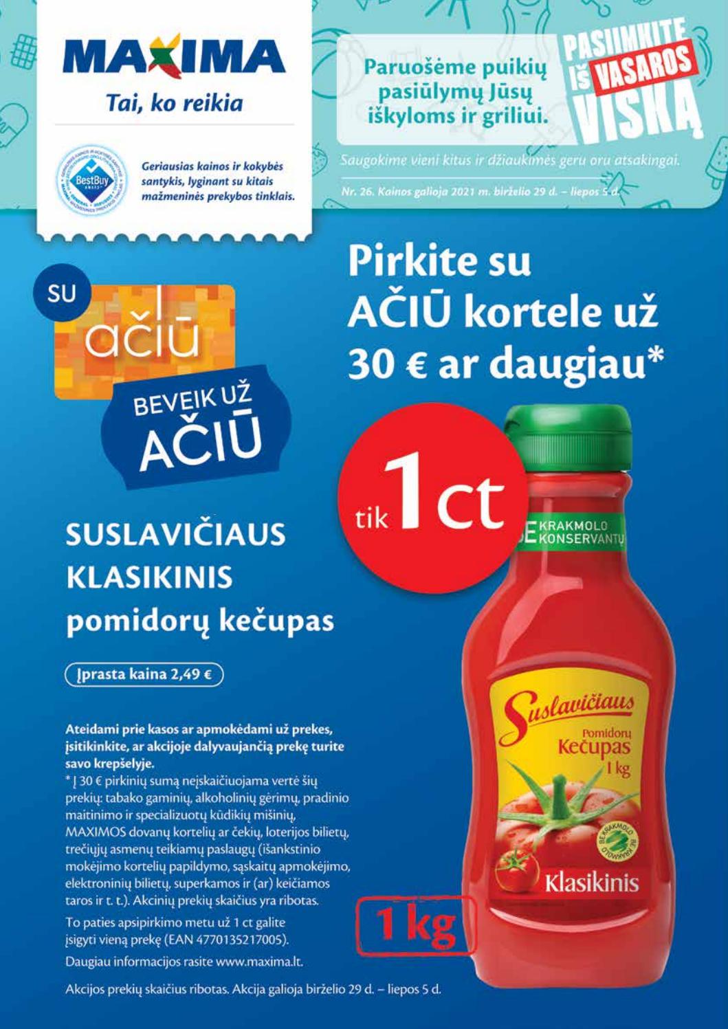 Maxima kaininis leidinys akcijos nuo 
  2021-06-29 iki 
  2021-07-05 | Leidinukas.lt puslapis 1