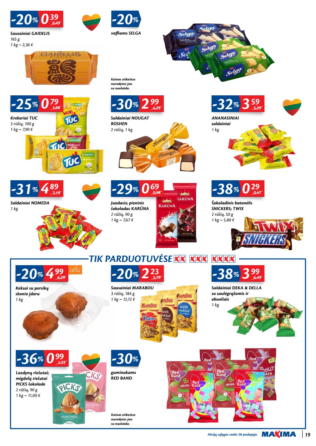 Maxima kaininis leidinys akcijos nuo 
  2020-07-21 iki 
  2020-07-27 | Leidinukas.lt puslapis 19