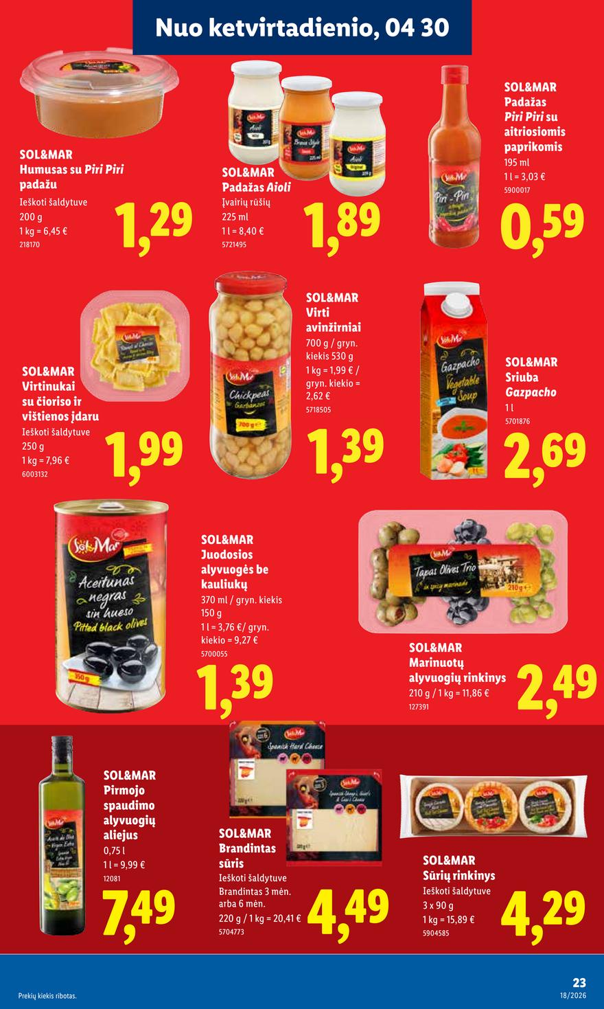 Lidl leidinys naujas akcijos nuo 
  2026-04-27 iki 
  2026-05-03 | Leidinukas.lt puslapis 23