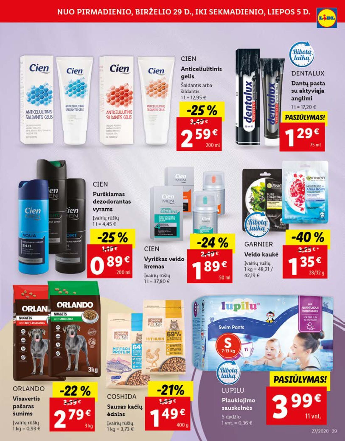 Lidl savaitinis leidinys akcijos nuo 
  2020-06-29 iki 
  2020-07-05 | Leidinukas.lt puslapis 29