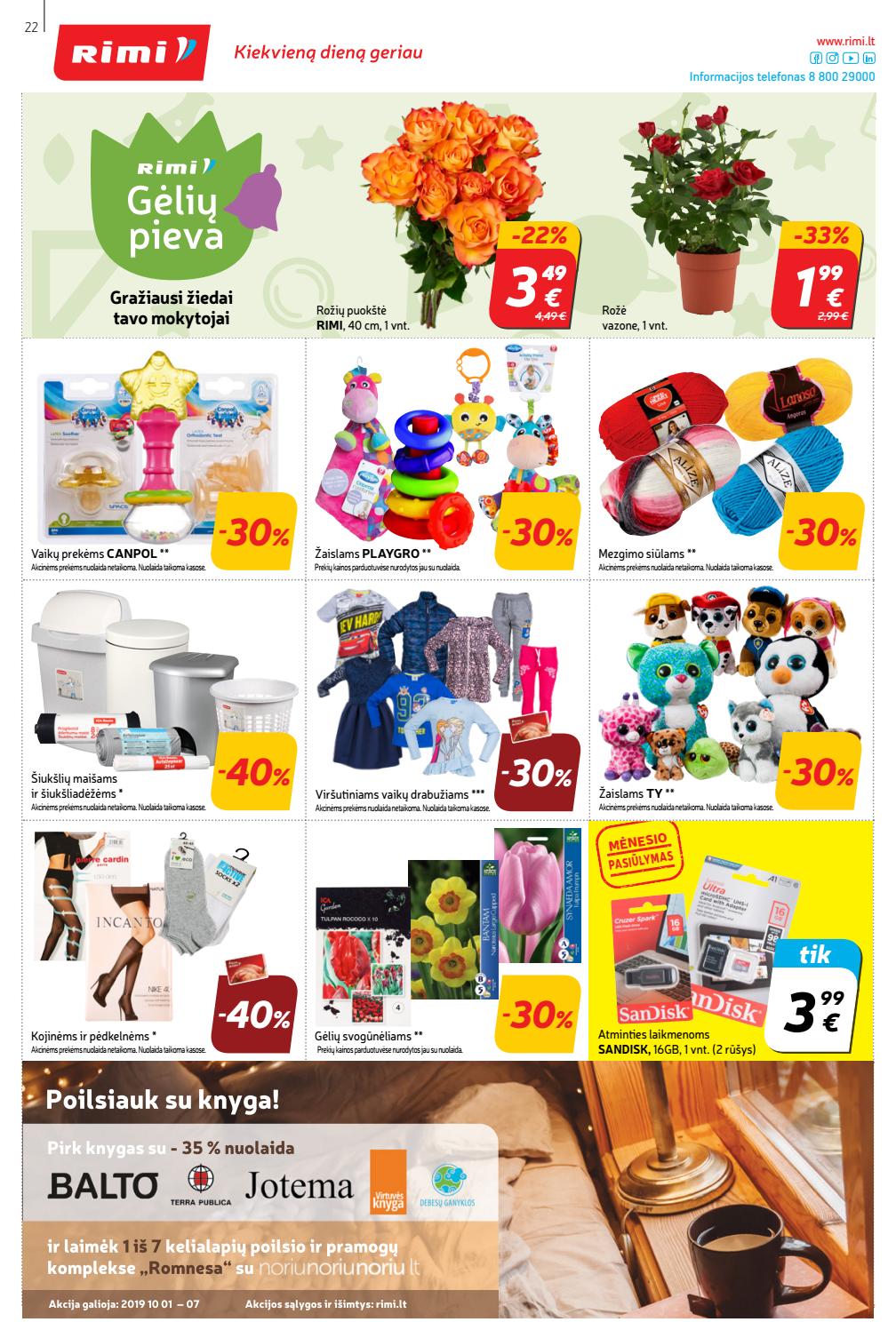 Rimi savaitinis leidinys akcijos nuo 
  2019-10-01 iki 
  2019-10-07 | Leidinukas.lt puslapis 22
