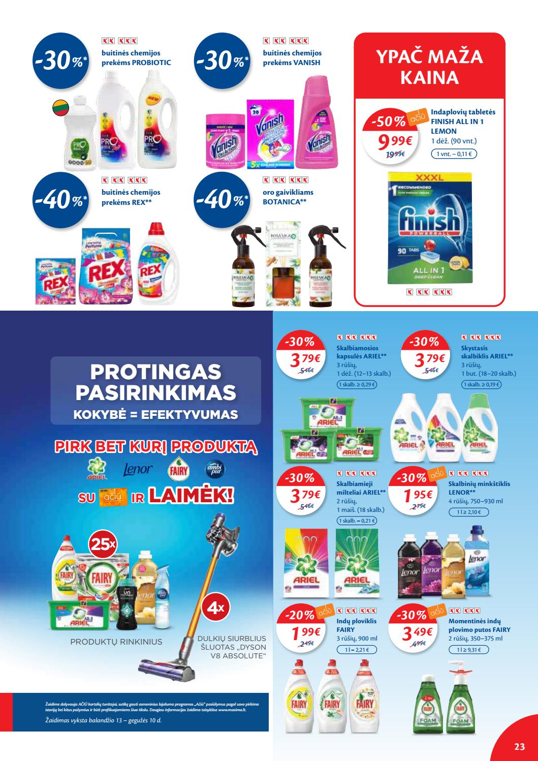 Maxima kaininis leidinys akcijos nuo 
  2021-05-04 iki 
  2021-05-10 | Leidinukas.lt puslapis 23
