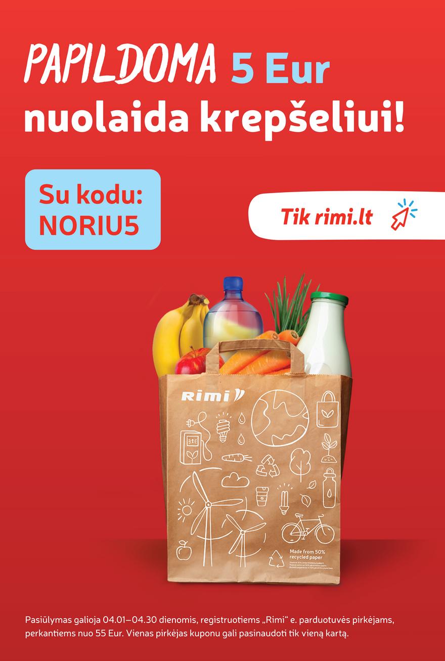 Rimi savaitinis leidinys akcijos nuo 
  2024-04-02 iki 
  2024-04-08 | Leidinukas.lt puslapis 32
