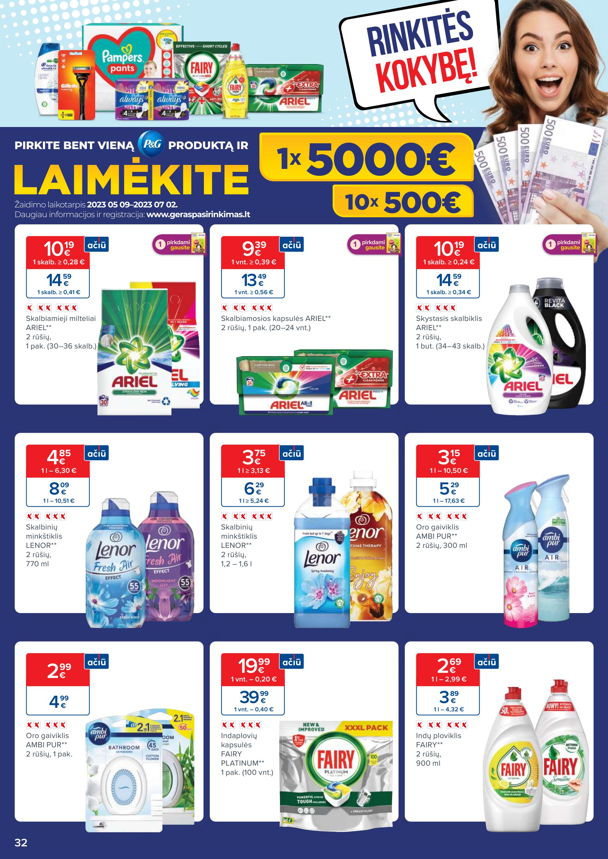 Maxima kaininis leidinys akcijos nuo 
  2023-06-12 iki 
  2023-06-19 | Leidinukas.lt puslapis 32