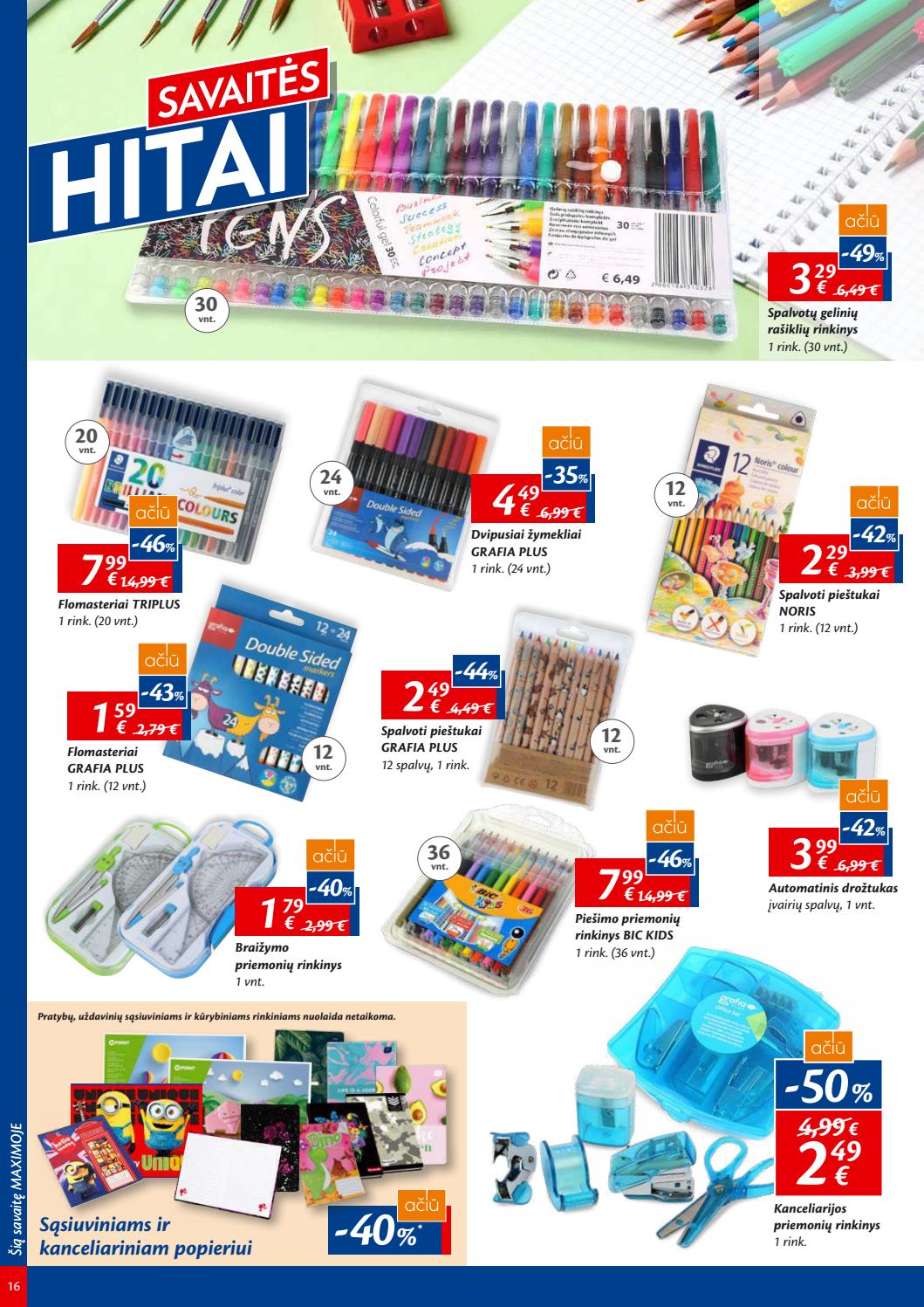 Maxima kaininis leidinys akcijos nuo 
  2019-08-20 iki 
  2019-08-26 | Leidinukas.lt puslapis 16