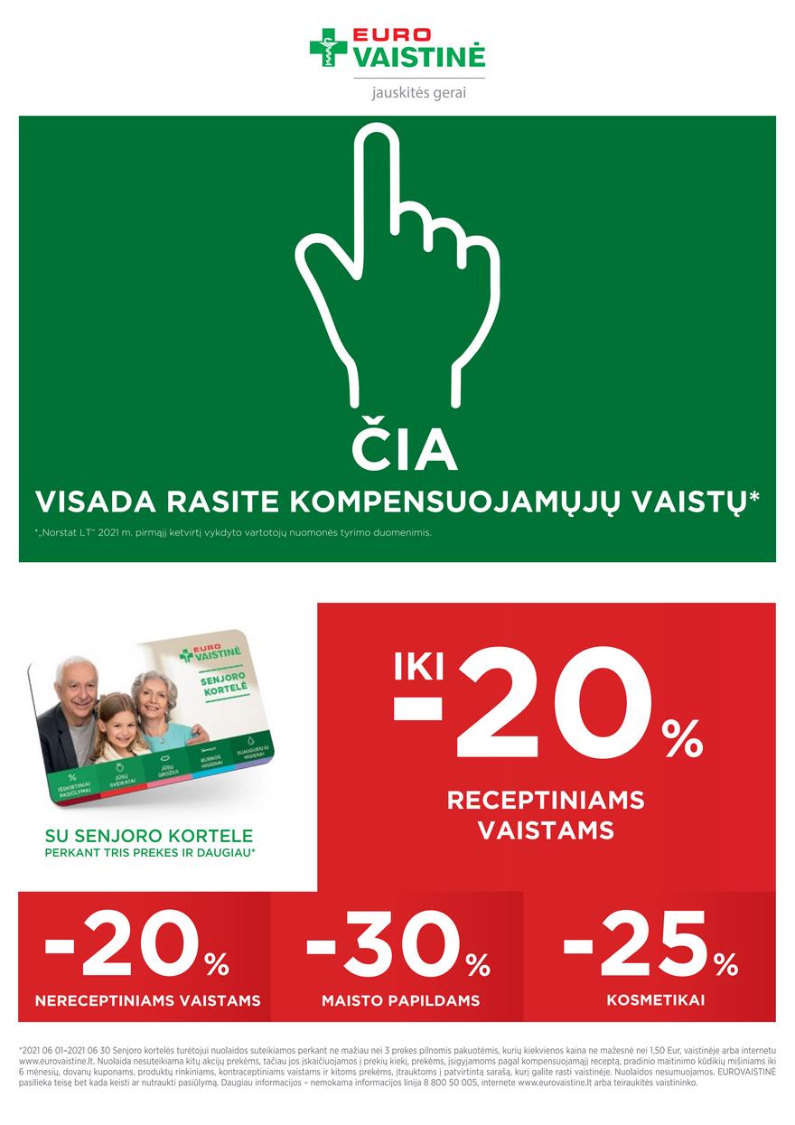 Euro vaistinė leidinys akcijos nuo 
  2021-06-01 iki 
  2021-06-30 | Leidinukas.lt puslapis 40