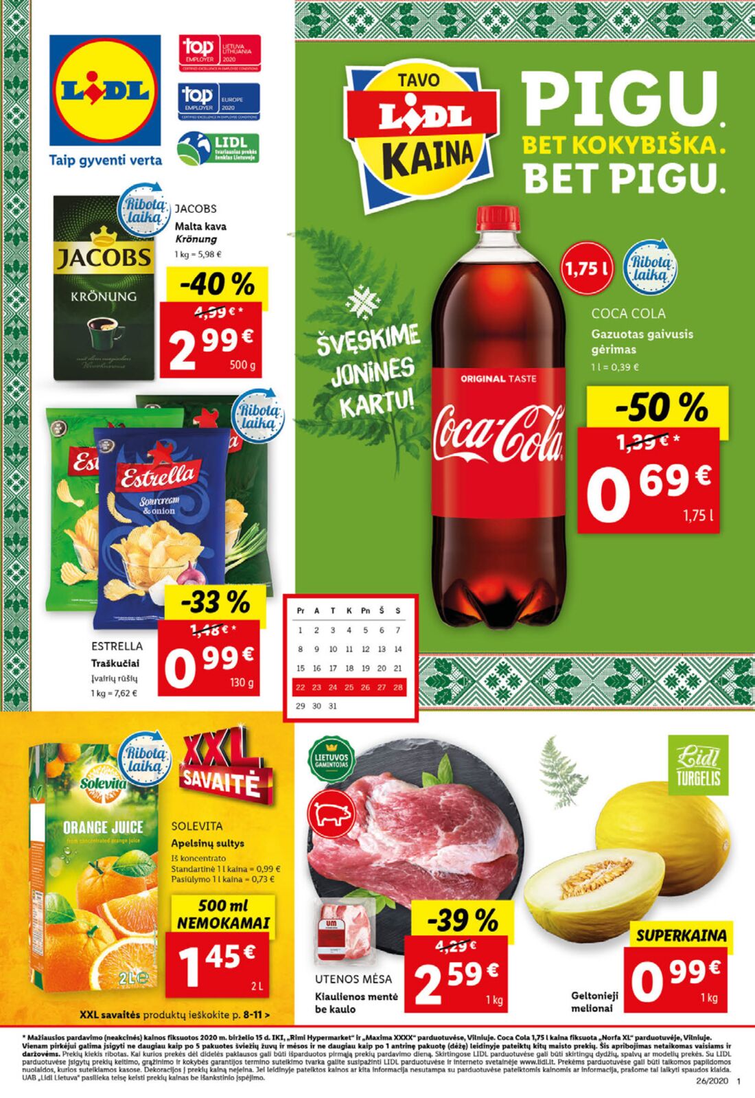 Lidl savaitinis leidinys akcijos nuo 
  2020-06-22 iki 
  2020-06-28 | Leidinukas.lt puslapis 1