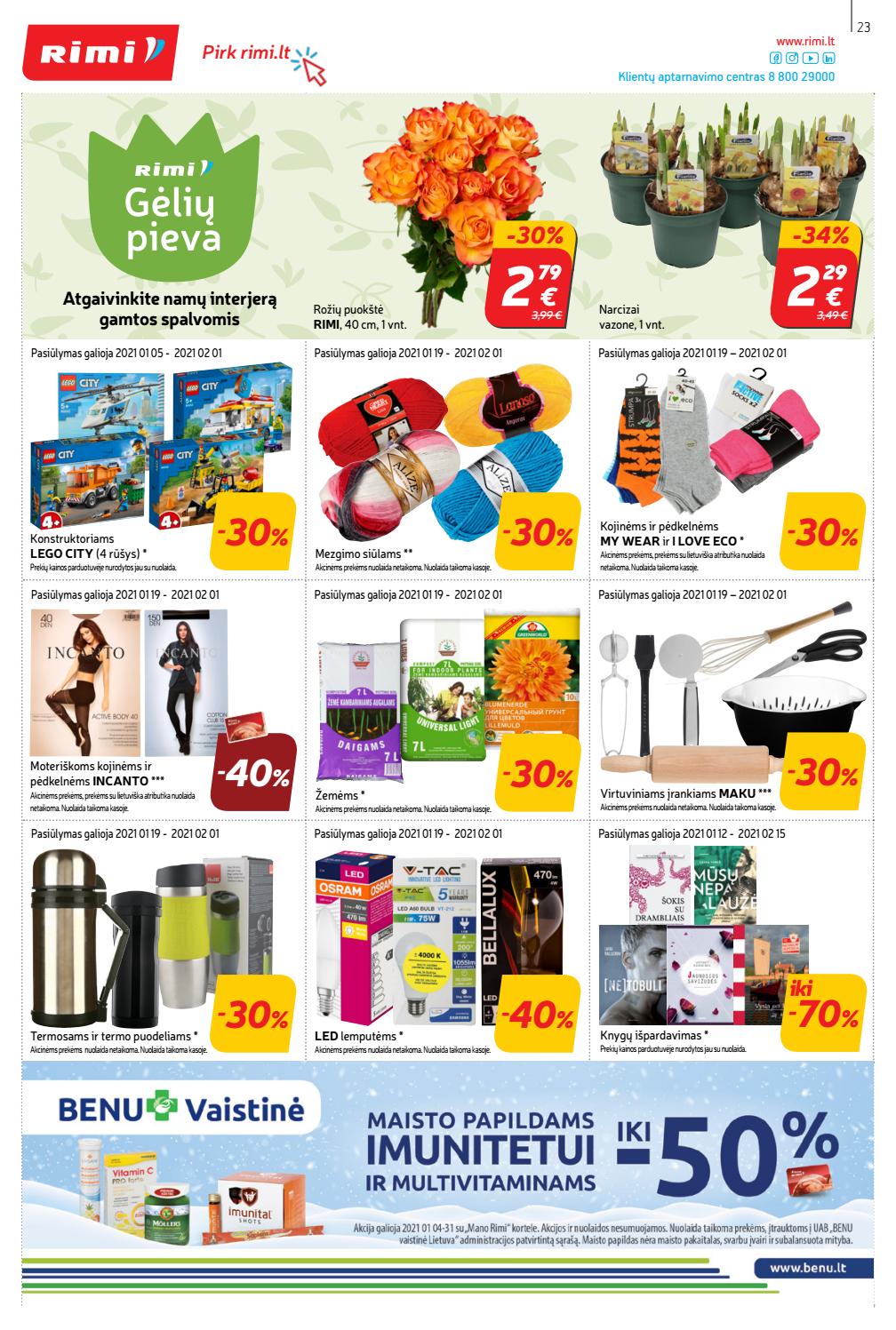 Rimi savaitinis leidinys akcijos nuo 
  2021-01-26 iki 
  2021-02-01 | Leidinukas.lt puslapis 23