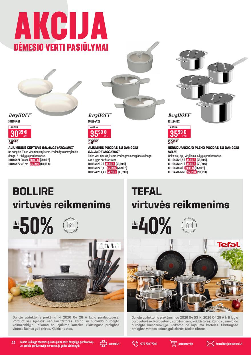 Senukai leidinys akcijos nuo 
  2026-03-31 iki 
  2026-04-13 | Leidinukas.lt puslapis 22