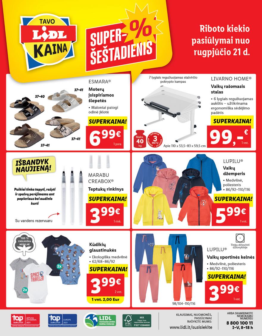 Ldil ne maisto prekių pasiūlymai. akcijos nuo 
  2021-08-16 iki 
  2021-08-22 | Leidinukas.lt puslapis 24