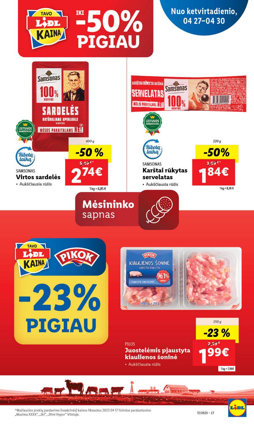 Lidl maisto prekių pasiūlymai akcijos nuo 
  2023-04-24 iki 
  2023-05-01 | Leidinukas.lt puslapis 83
