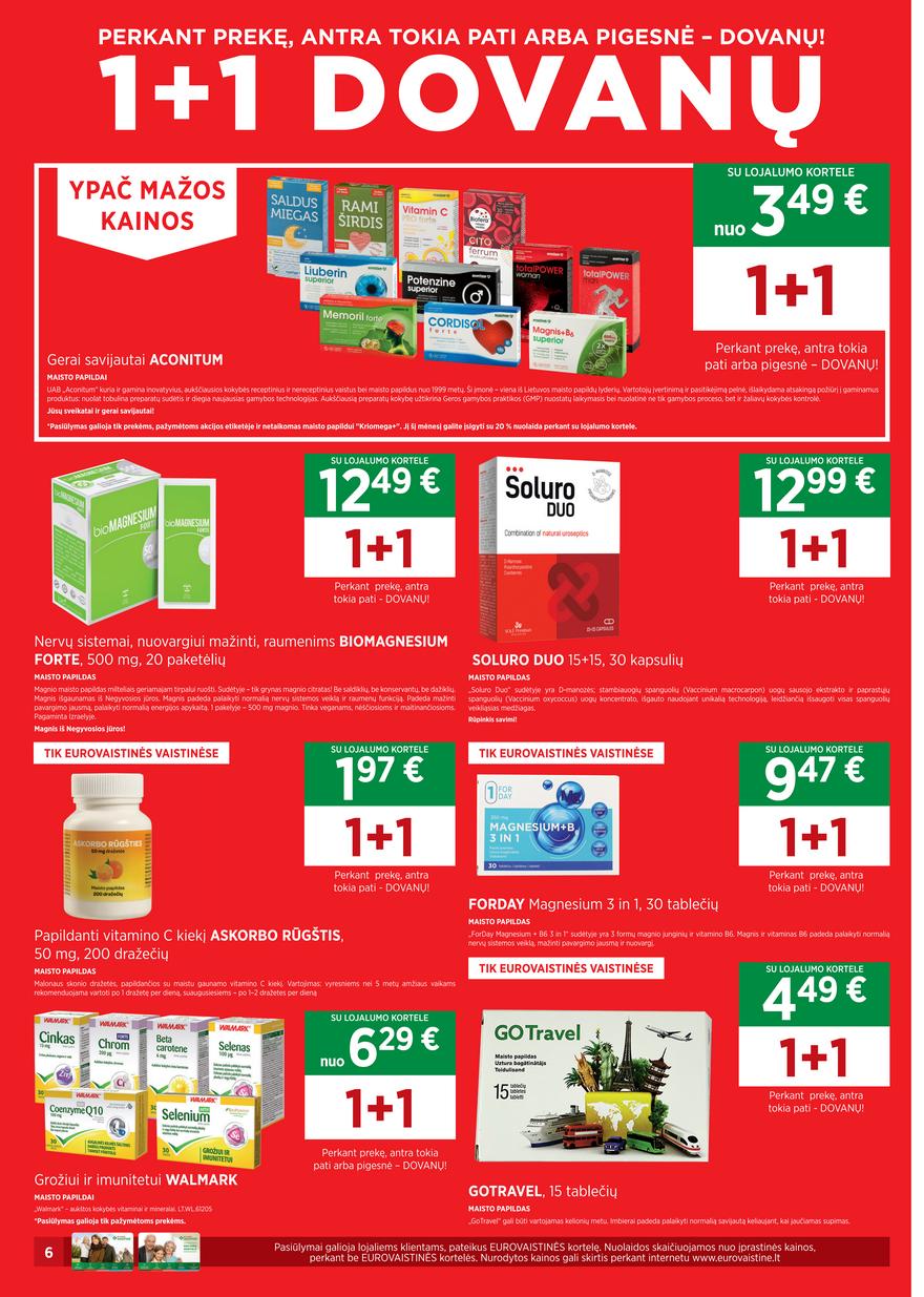 Euro vaistinė leidinys akcijos nuo 
  2021-07-01 iki 
  2021-07-31 | Leidinukas.lt puslapis 6