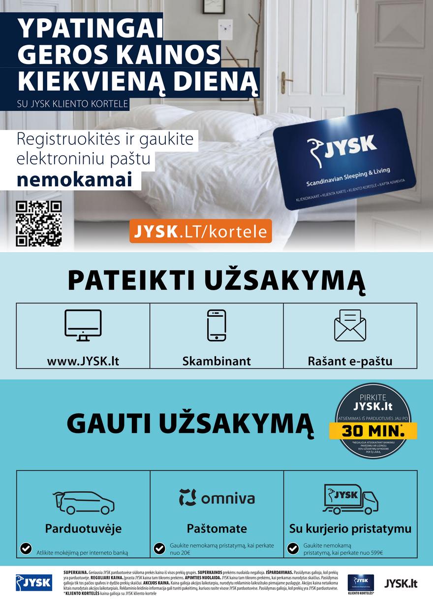 Jysk leidinys akcijos nuo 
  2021-04-27 iki 
  2021-05-10 | Leidinukas.lt puslapis 24