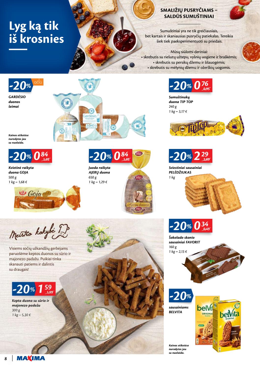 Maxima kaininis leidinys akcijos nuo 
  2020-01-02 iki 
  2020-01-06 | Leidinukas.lt puslapis 8