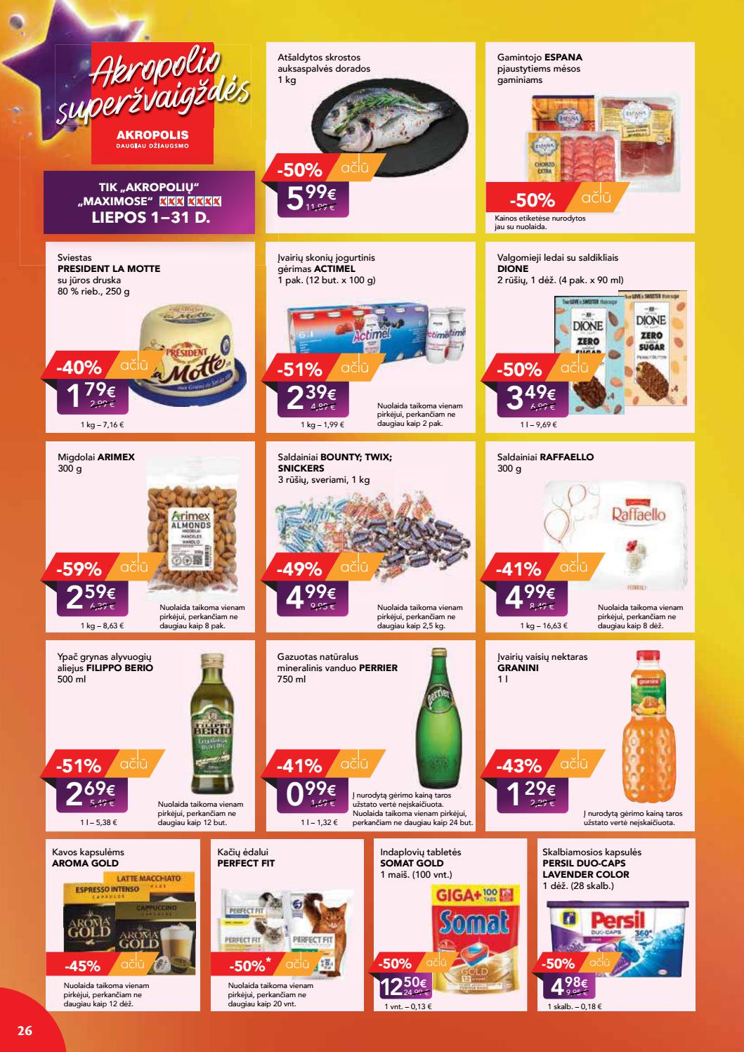 Maxima kaininis leidinys akcijos nuo 
  2021-07-27 iki 
  2021-08-02 | Leidinukas.lt puslapis 26